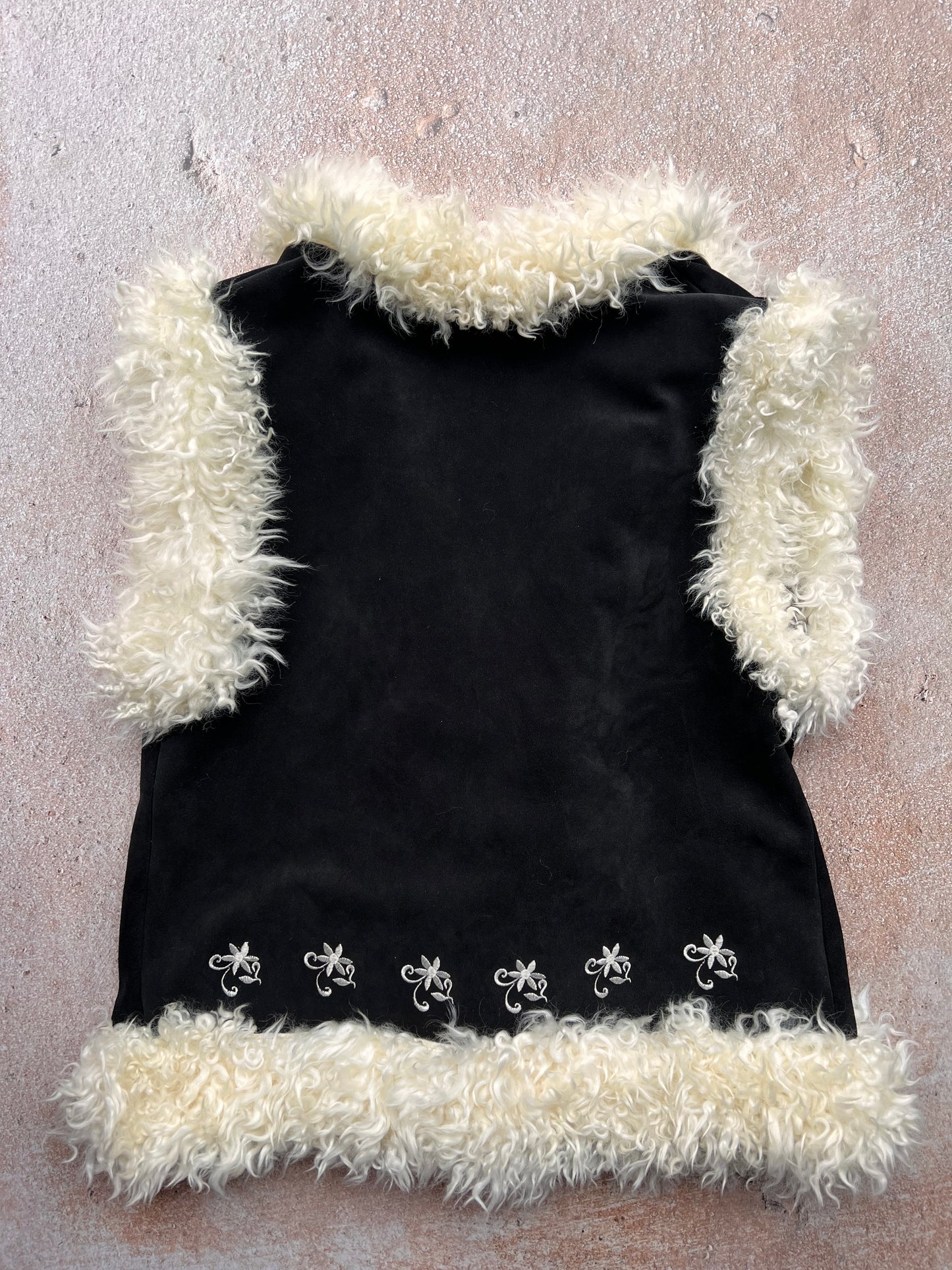 One Of A Kind Gilet | Embroidered Black