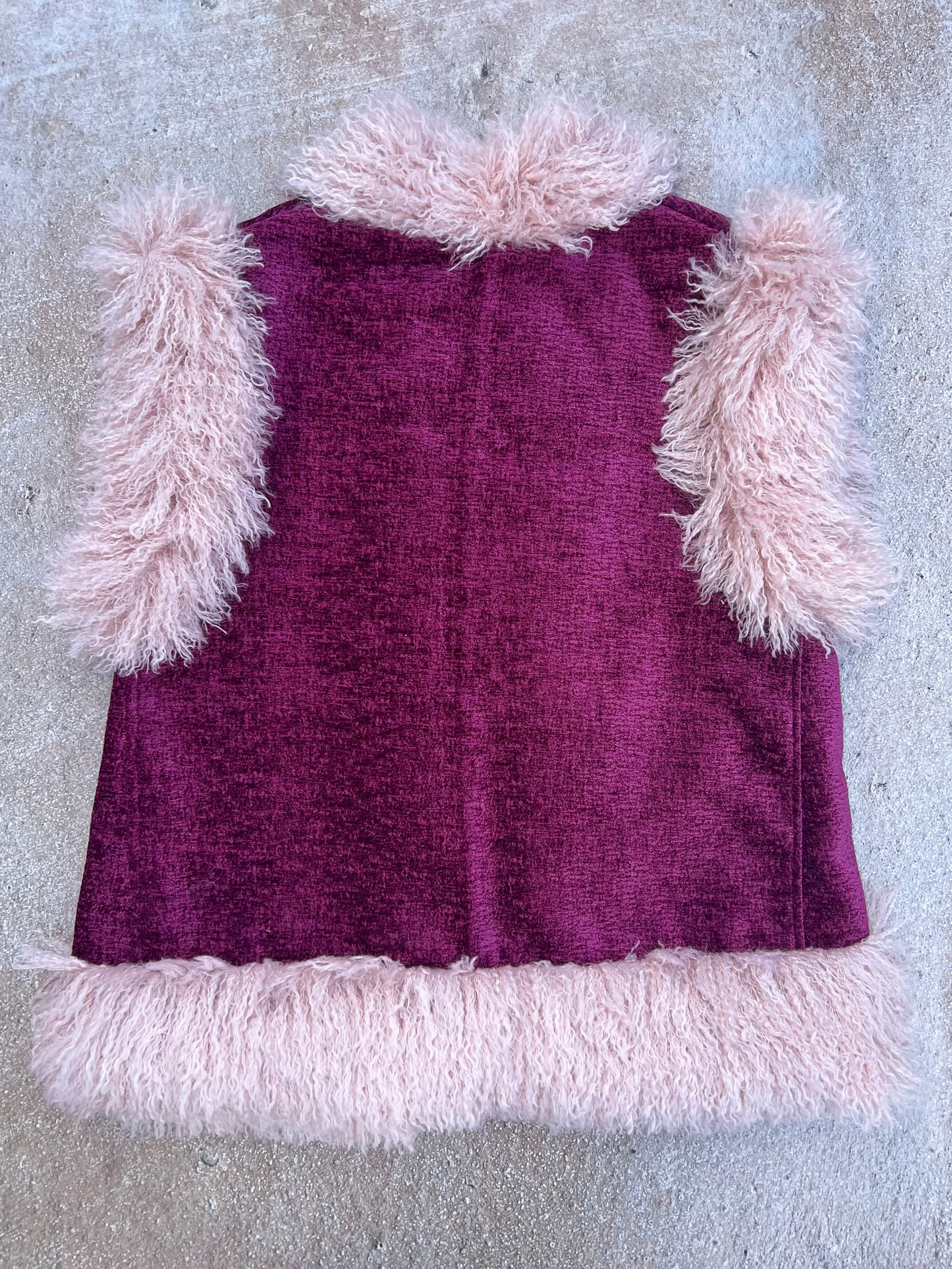 Dark Rose Gilet | Pale Pink