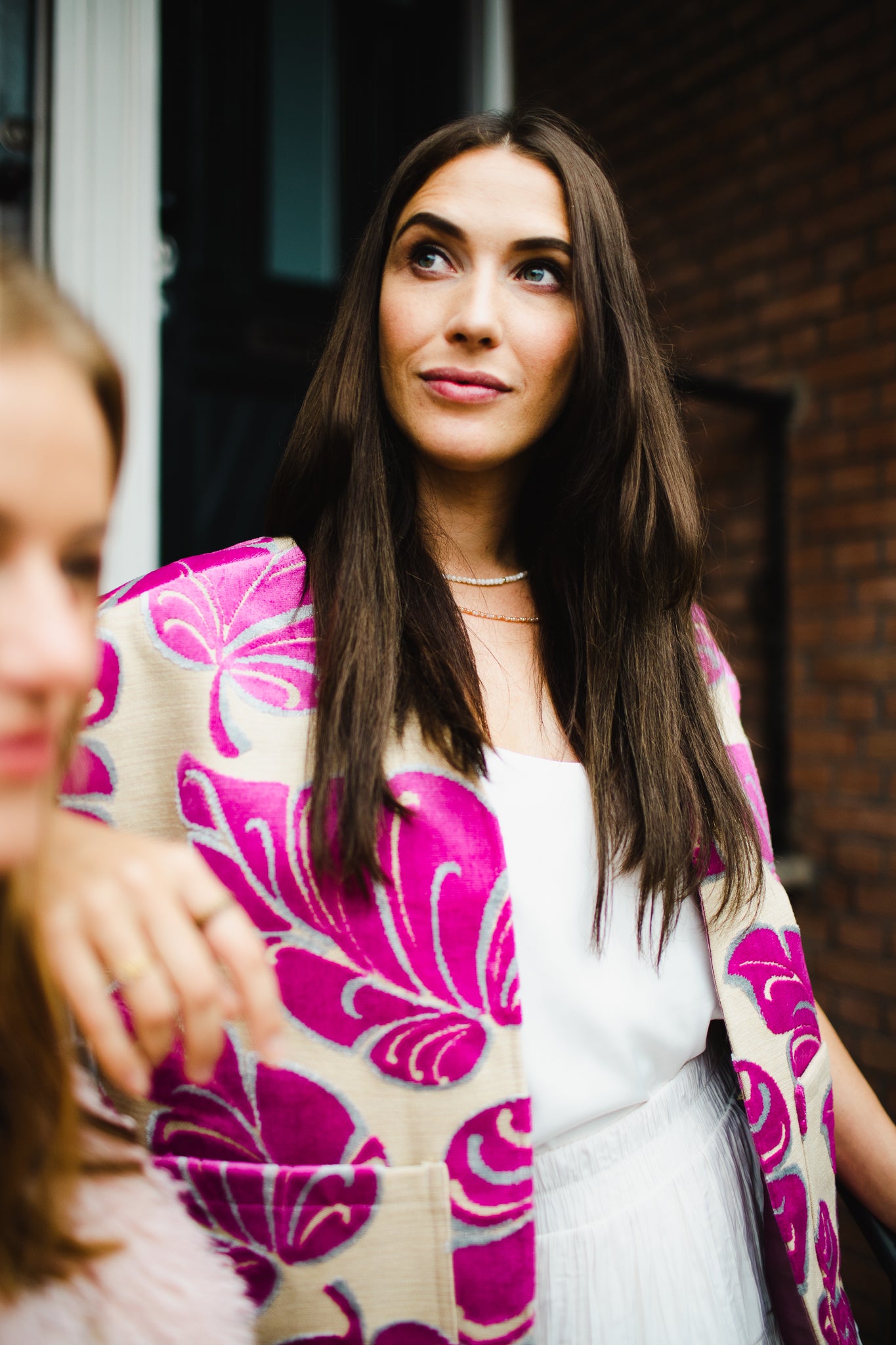 Love Gilet | Pink Leaf