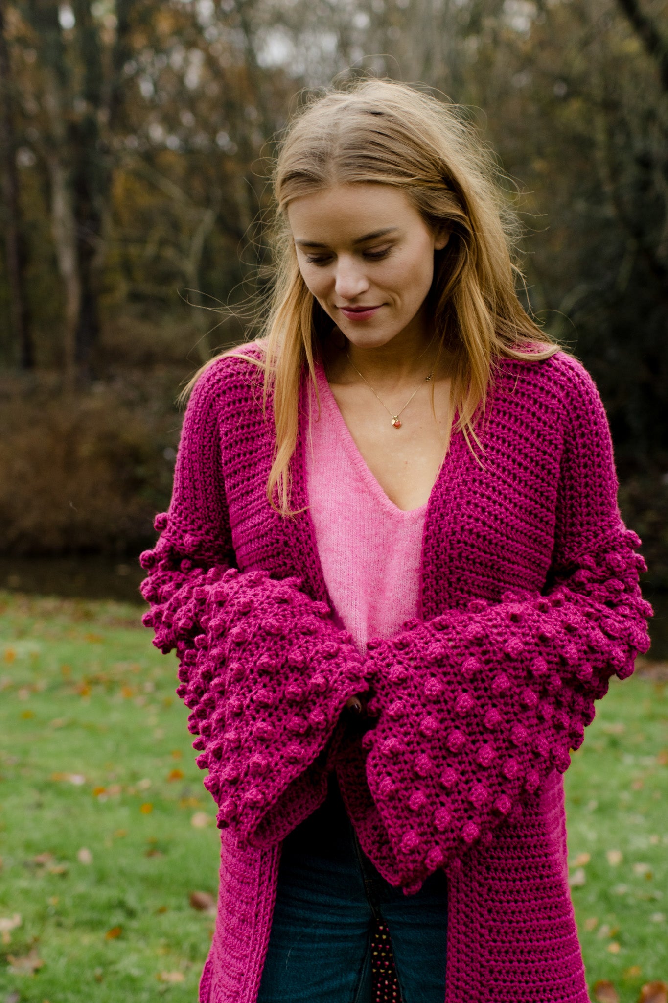 Cardigan Knots | Magenta